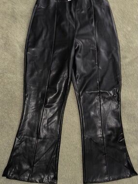 Abercrombie & Fitch Black Vegan Leather Pants